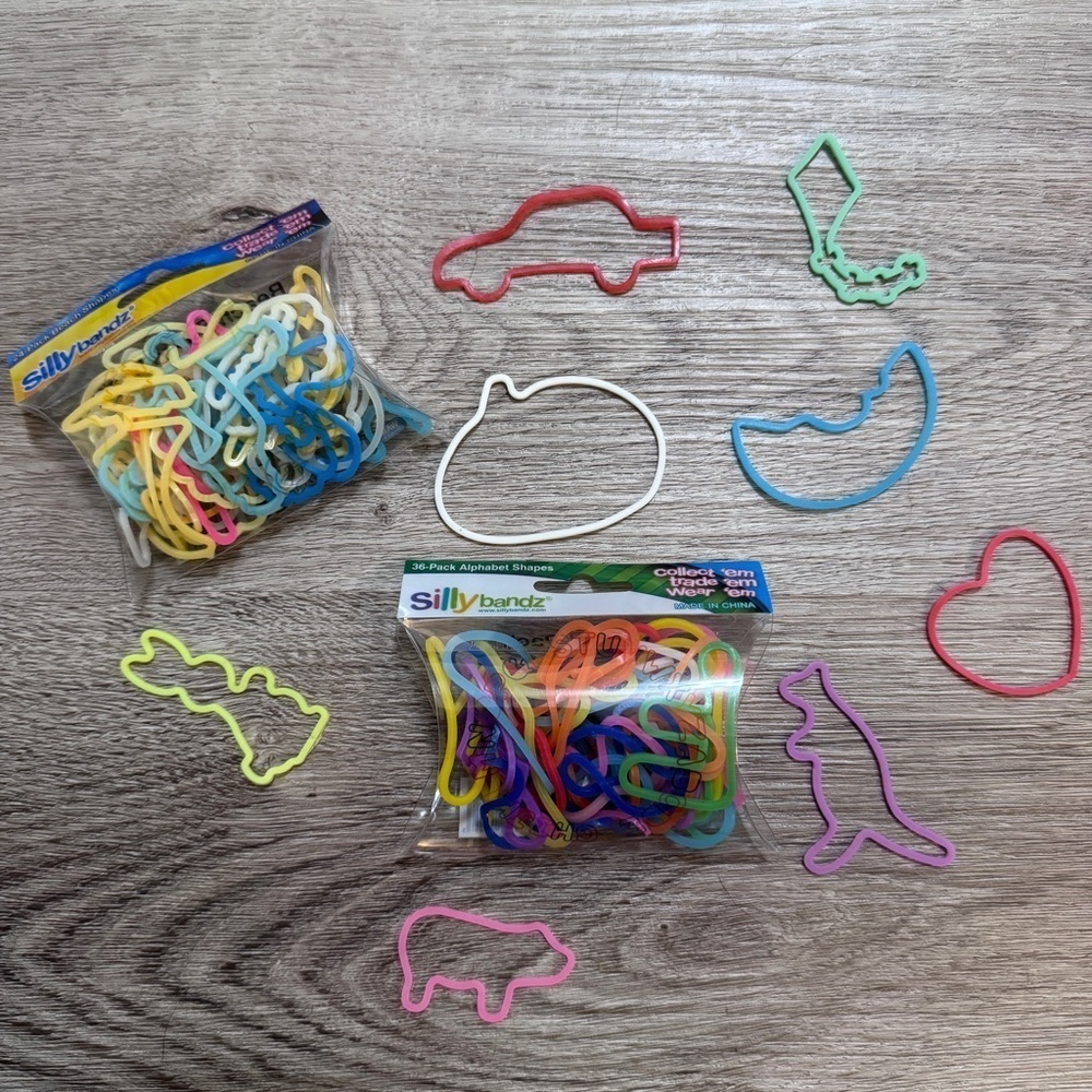 Silly Bandz Bracelet Assortment Letters Beach Bands